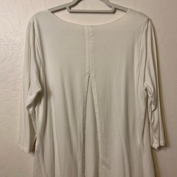 Purejill long sleeve white layered top - Picture 3 of 6